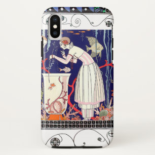 STUNNING LITTLE FISH ,ART DECO BEAUTY FASHION iPhone XS CASE