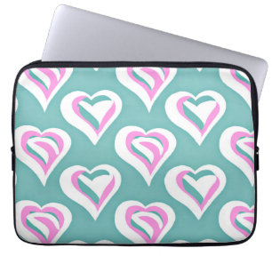 Stunning Love Heart Pattern Laptop Sleeve