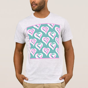 Stunning Love Heart Pattern T-Shirt