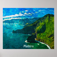 Stunning Madeira Coastal View Oil Paint