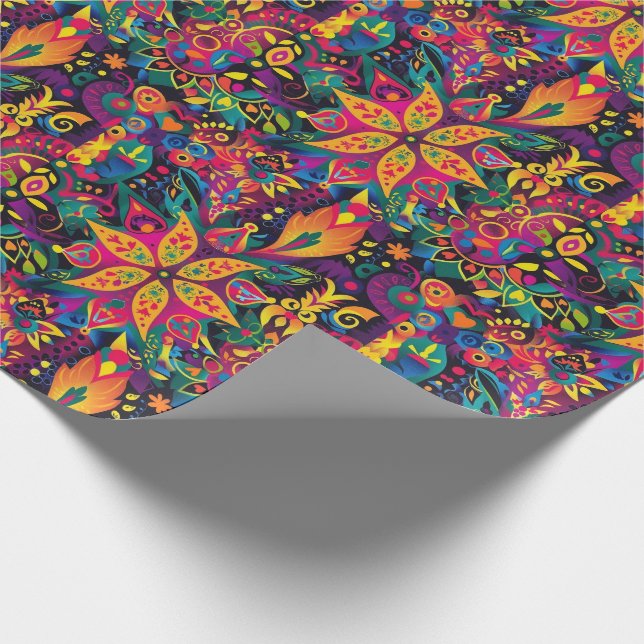 Stunning Mandalas Diwali  Wrapping Paper (Corner)