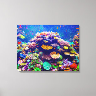 Stunning Marine Life View from a Submarine Canvas Print
