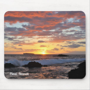 Stunning Maui Beach Sunset Mouse Mat