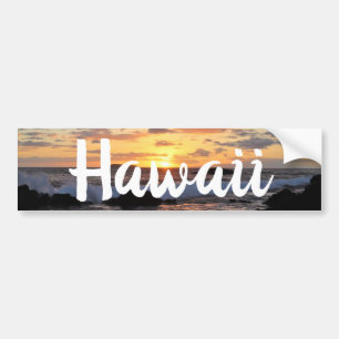 Stunning Maui Sunset Hawaii Bumper Sticker