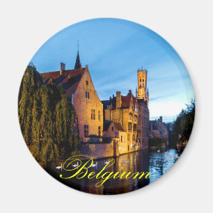 Stunning! Medieval Bruges Belgium - Pro Photo Magnet