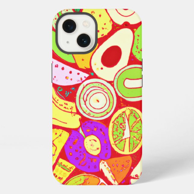 Stunning Mixtures of Fruits Patterns. Buy Now iPhone Case (Back)
