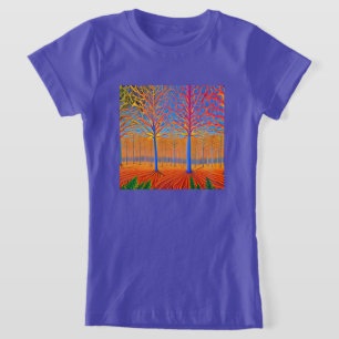 Stunning Modern Art Woodland Forest T-Shirt