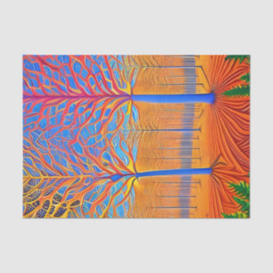 Stunning Modern Art Woodland Forest Tissue Paper