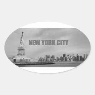 Stunning New York City Oval Sticker