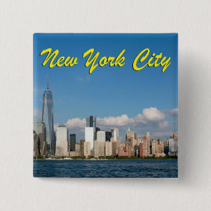 Stunning New York City USA 15 Cm Square Badge