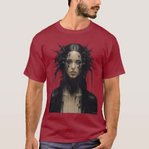 Stunning Noir Femme Abstract Art  T-Shirt