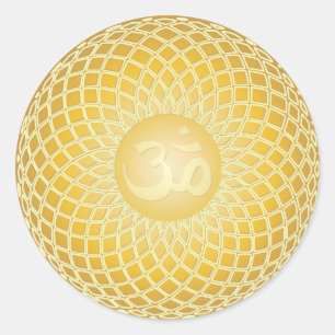Stunning Om Symbol Classic Round Sticker
