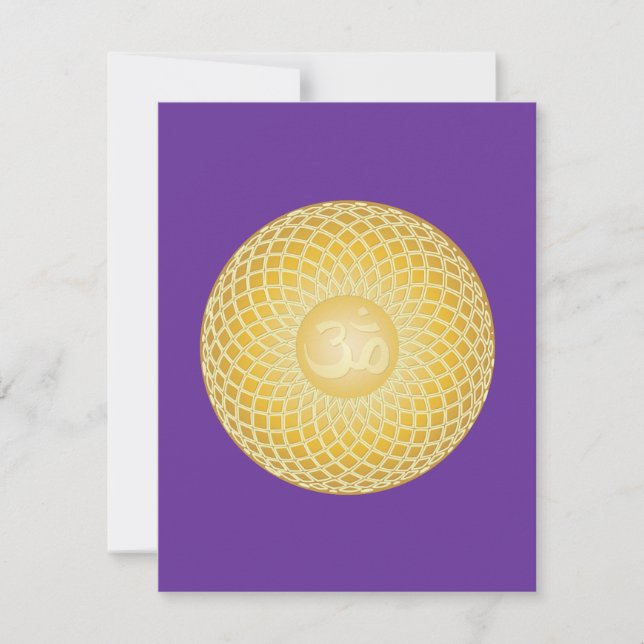 Stunning Om Symbol Invitation (Front)