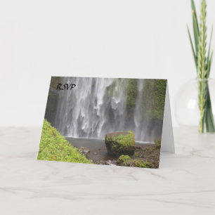 Stunning Oregon Waterfall Wedding Invitation