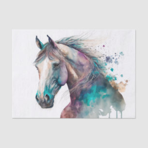 Stunning Painted Horse Tissue Paper