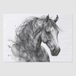 Stunning Painted Horse Tissue Paper
