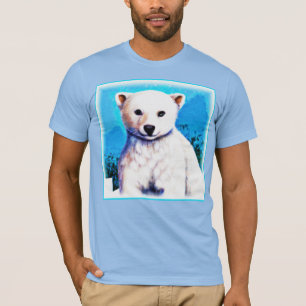 Stunning Painting of a Polar Bear Cub. Buy Now T-Shirt