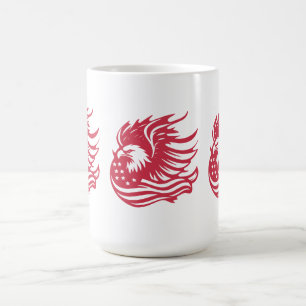 Stunning Patriotic Eagle Digital Artwork Coffee Mug