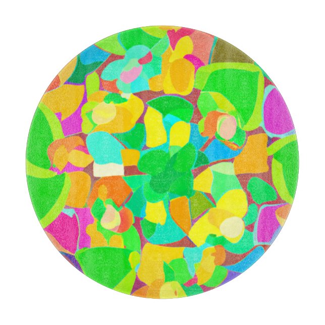 Stunning Patterns Colours Art. Buy Now Cutting Board (Front)