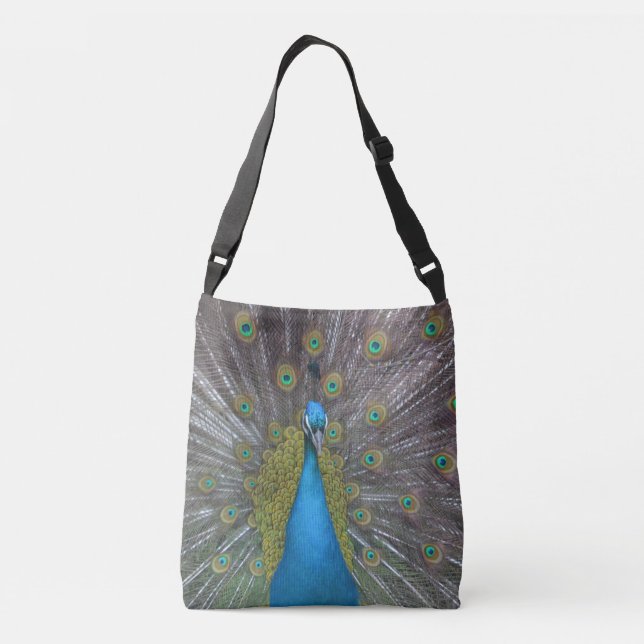 Stunning Peacock Crossbody Bag (Back)