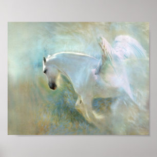 Stunning Pegasus Horse Decoupage Poster