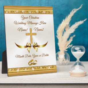 Stunning Personalised Christian Wedding Gift Ideas Plaque