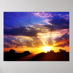 Stunning Picturesque Sunrise Poster