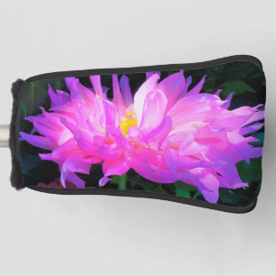 Stunning Pink and Purple Cactus Dahlia Golf Head Cover