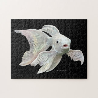 Stunning Platinum Butterfly Koi Carp Jigsaw Puzzle