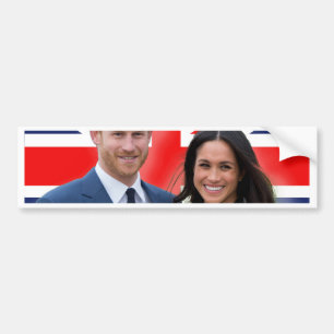 Stunning! Prince Harry and Meghan Markle Bumper Sticker