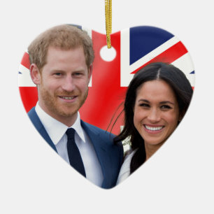 Stunning! Prince Harry and Meghan Markle Ceramic Tree Decoration
