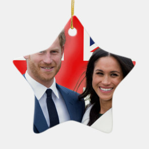 Stunning! Prince Harry and Meghan Markle Ceramic Tree Decoration