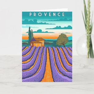 Stunning Provence France Holiday Card