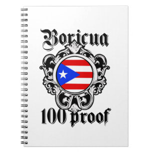Stunning Puerto Rico Boricua  Taino Vintage Logo Notebook