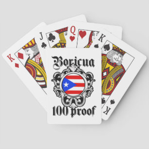 Stunning Puerto Rico Boricua  Taino Vintage Logo Playing Cards