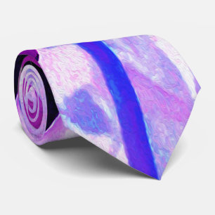 Stunning Purple and Black Cactus Dahlia Tie