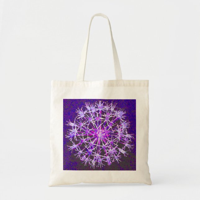 Stunning Purple Floral Tote (Front)