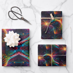 Stunning Rainbow Bird  Wrapping Paper Sheet