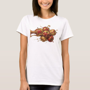 Stunning Red Abstract Apple Trendy Tee