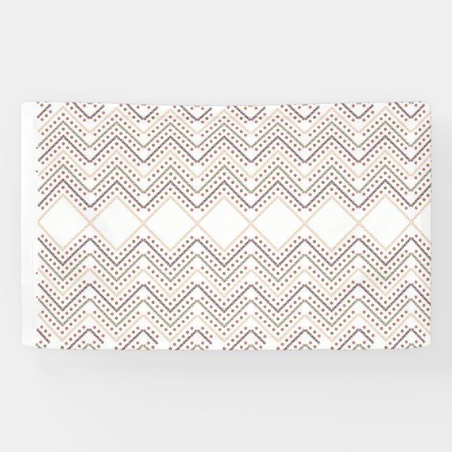 Stunning Red Dots on a White Background Banner (Horizontal)