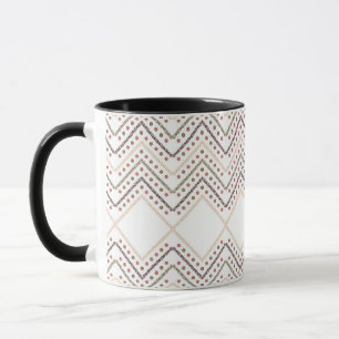 Stunning Red Dots on a White Background Mug