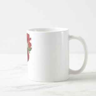 Stunning Red Roses and Hearts Coffee Mug