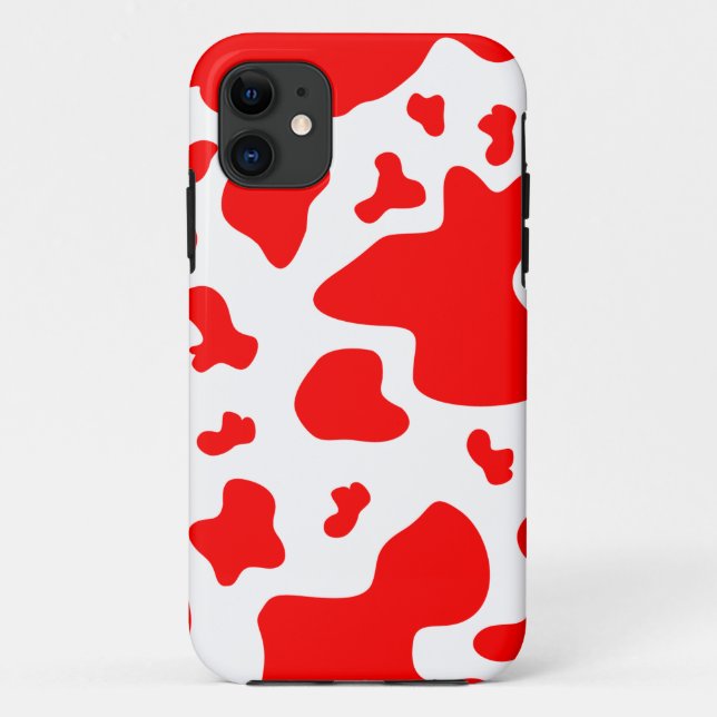 Stunning Red/White Cow Print - iPhone 5 Case (Back)