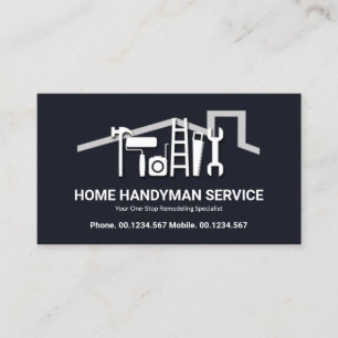 Stunning Rooftop Handyman Tools Business Card