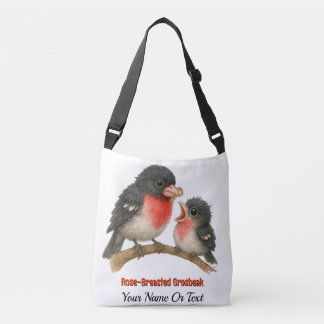 Stunning Rose Breasted Grosbeak Crossbody Bag