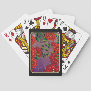Stunning Roses Flower Art Playing Cards