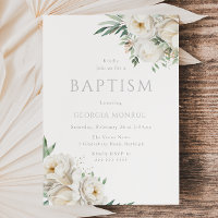 Stunning Sage Leaf & White Floral Baptism