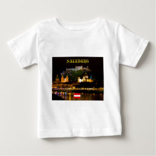 Stunning! Salzburg Austria with flag Baby T-Shirt