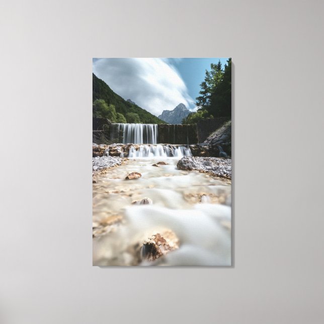 Stunning scenery at Krnica valley, Slovenia Canvas Print (Front)