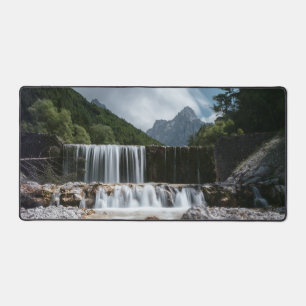 Stunning scenery at Krnica valley, Slovenia Desk Mat